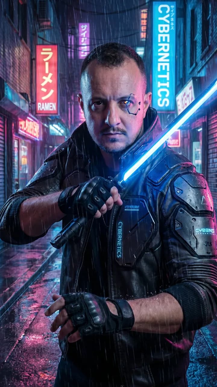 Você como personagem de cinema, gerado com IA